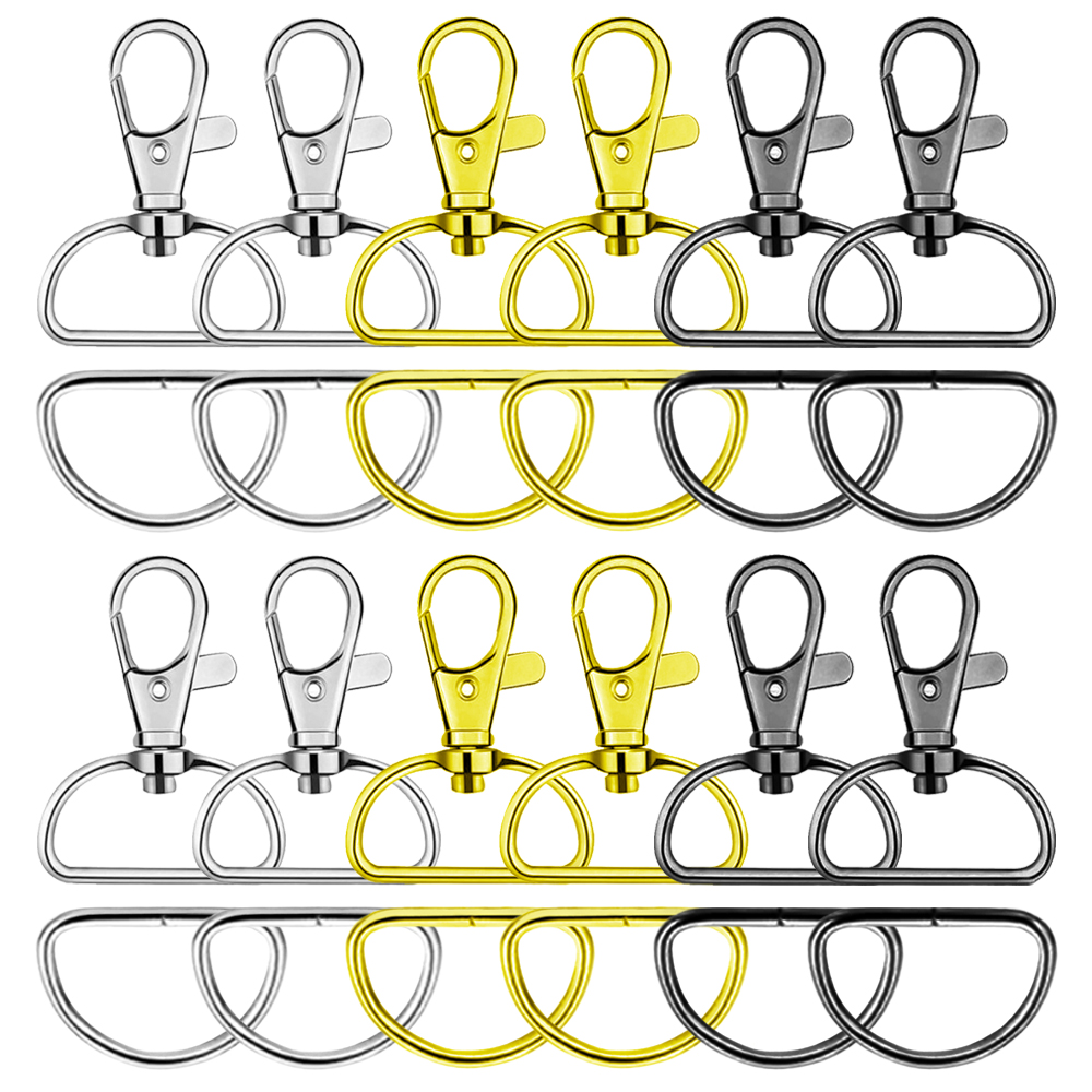 D Ring Strap - 8/15/30er Set Karabinerhaken, Lanyard-Clips, D-Ringe, Karabinerverschlüsse,