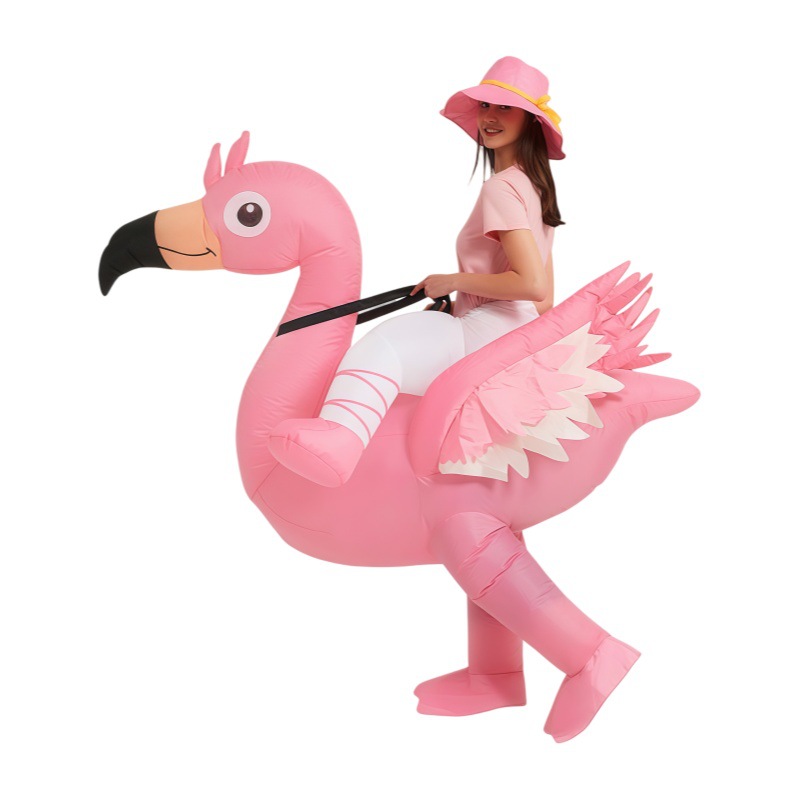 Cosplay Prop - Rosa Flamingo Aufblasbare Kostüme Cartoon-Tier Aufblasbare