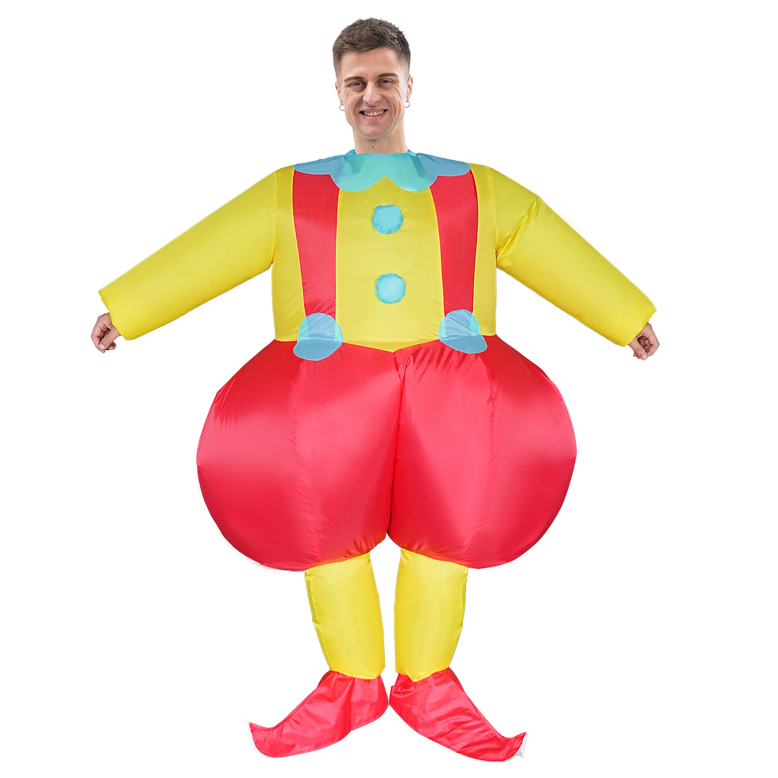 Cosplay Prop - Aufblasbare Clown-Kostüme mit großem Po, aufblasbare