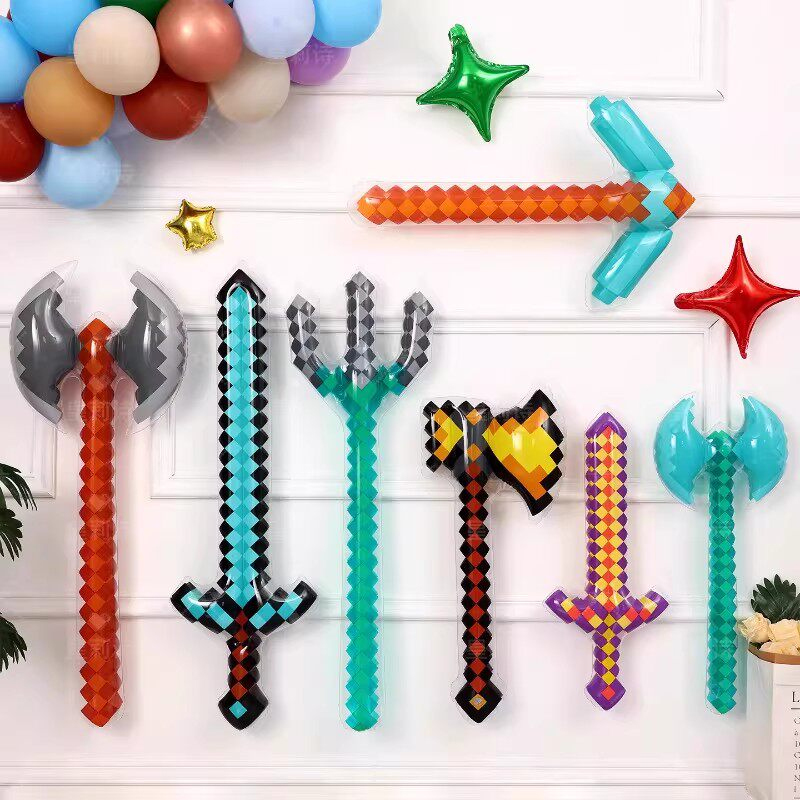 Cosplay Prop Dagger - Pixel-Style Spielzeug Edelstein-Schwert Gold-Schwert Kinderspielzeug Fantasy-Figuren