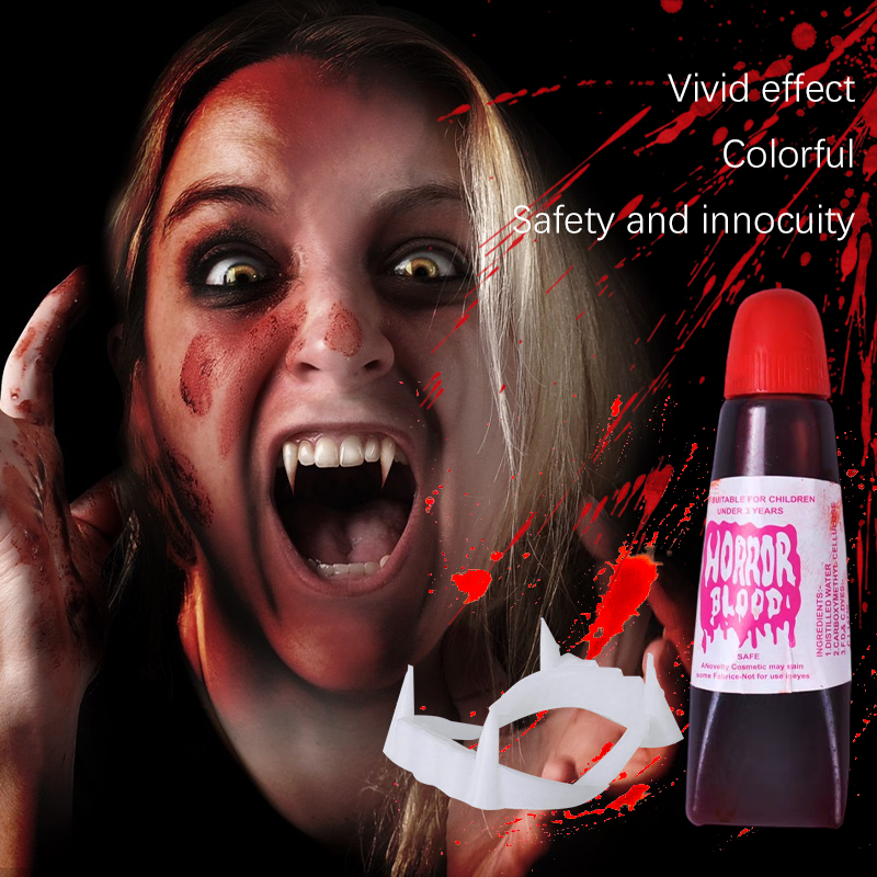 Halloween-Vampir-Zahnprothesen – Cosplay Prop Paint Bewertung und Preis
