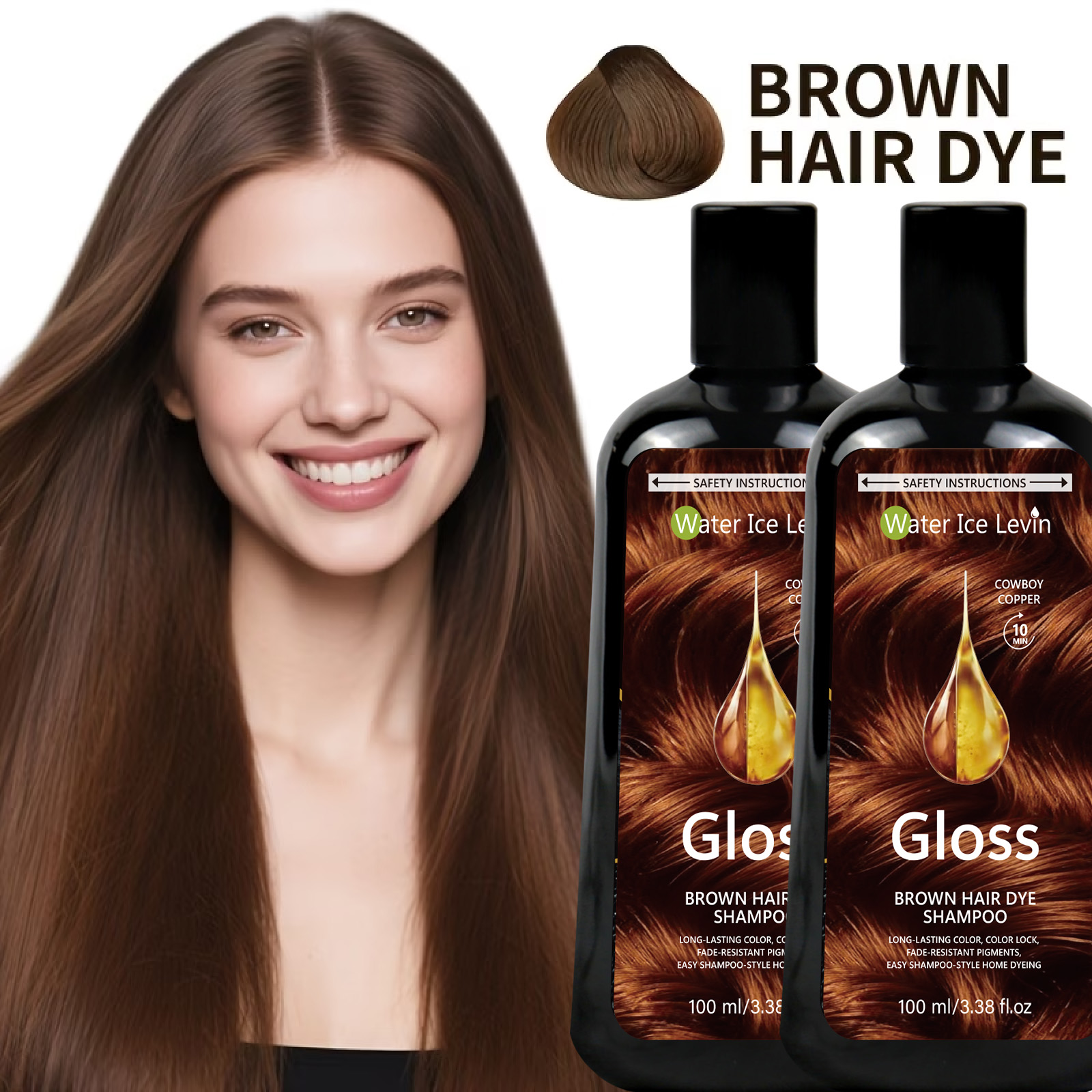 Braunes Haarfärbeshampoo 100 m – Hair Spray Color Bewertung und Preis