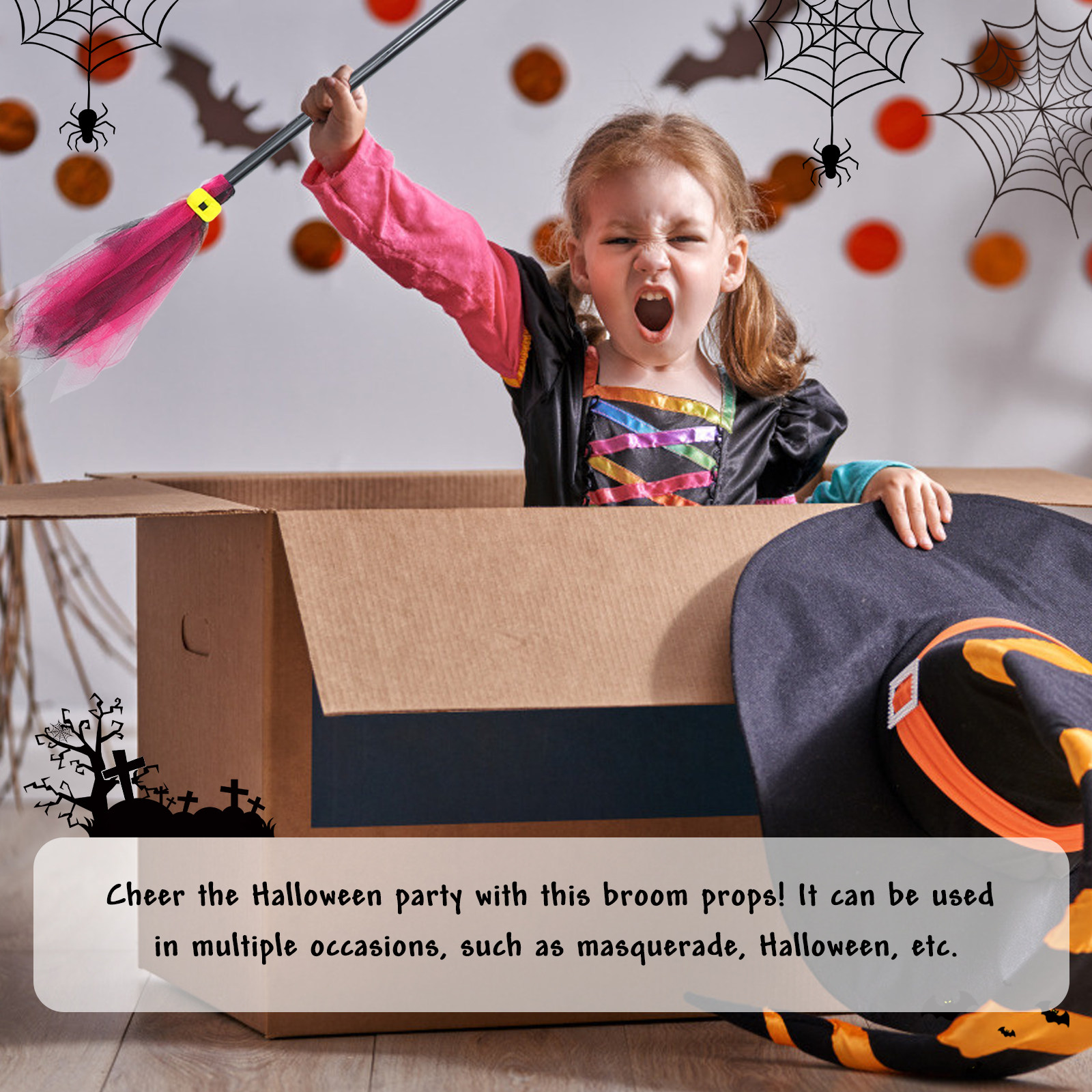 Halloween-Hexenbesen-Requisite – Easy Cosplay Prop Bewertung und Preis