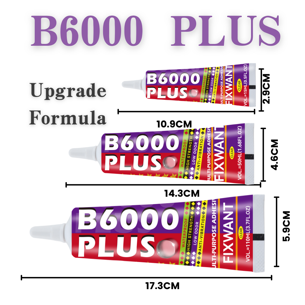 B6000 PLUS 15/50/110 ml klarer – Contact Cement Glue Bewertung und Preis