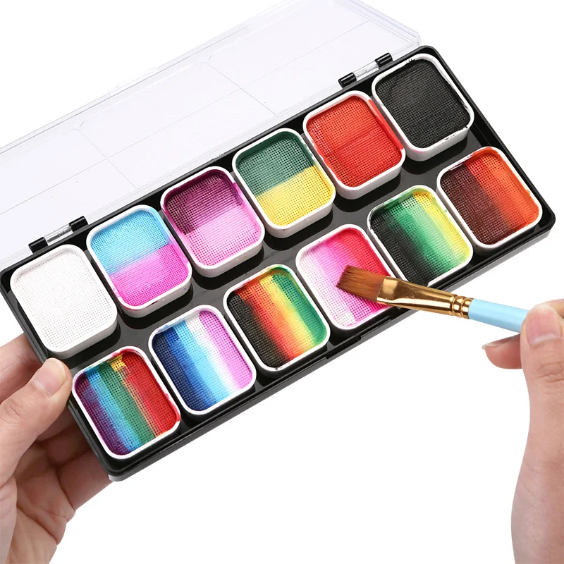 Mehrfarbiges Körper-Gesichtsbe – Cosplay Prop Paint Bewertung und Preis