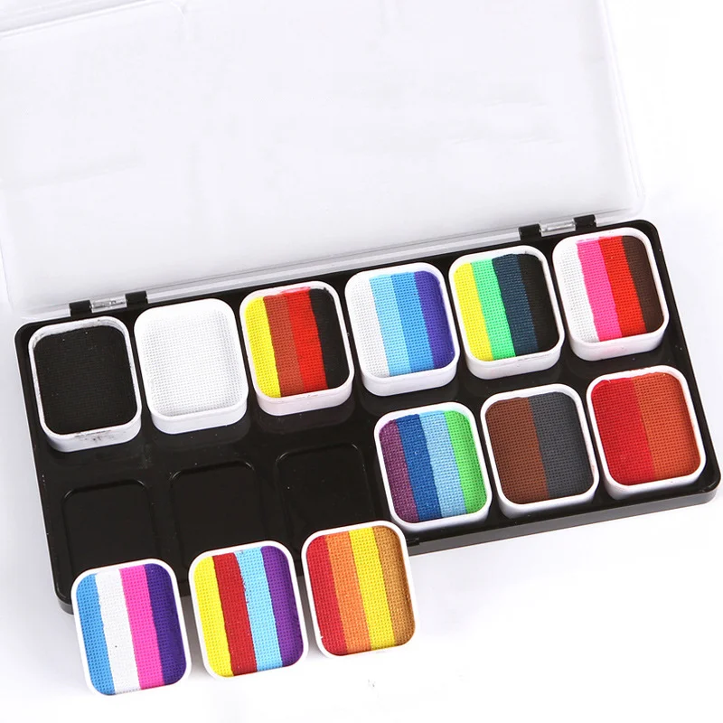 Mehrfarbiges Körper-Gesichtsbe – Cosplay Prop Paint Bewertung und Preis