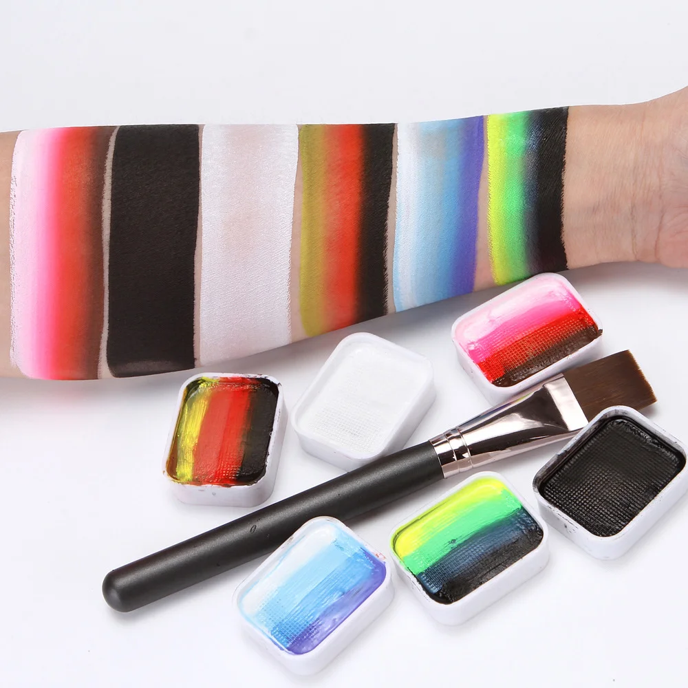 Mehrfarbiges Körper-Gesichtsbe – Cosplay Prop Paint Bewertung und Preis