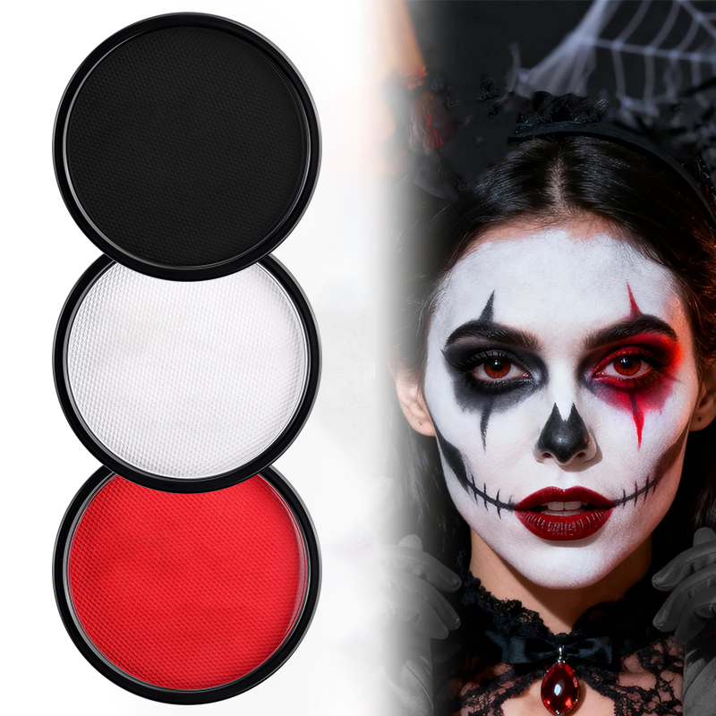 3-teiliges Schwarz-Weiß-Rot Wa – Cosplay Prop Paint Bewertung und Preis