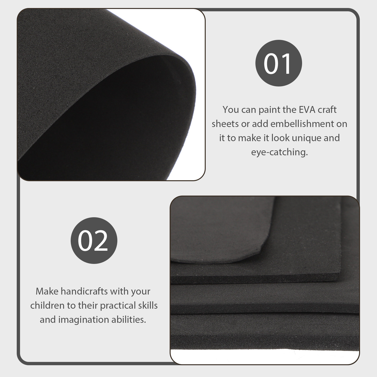 4 Stück Eva-Schaumstoffplatten – Cosplay Prop Foam Board Bewertung und Preis